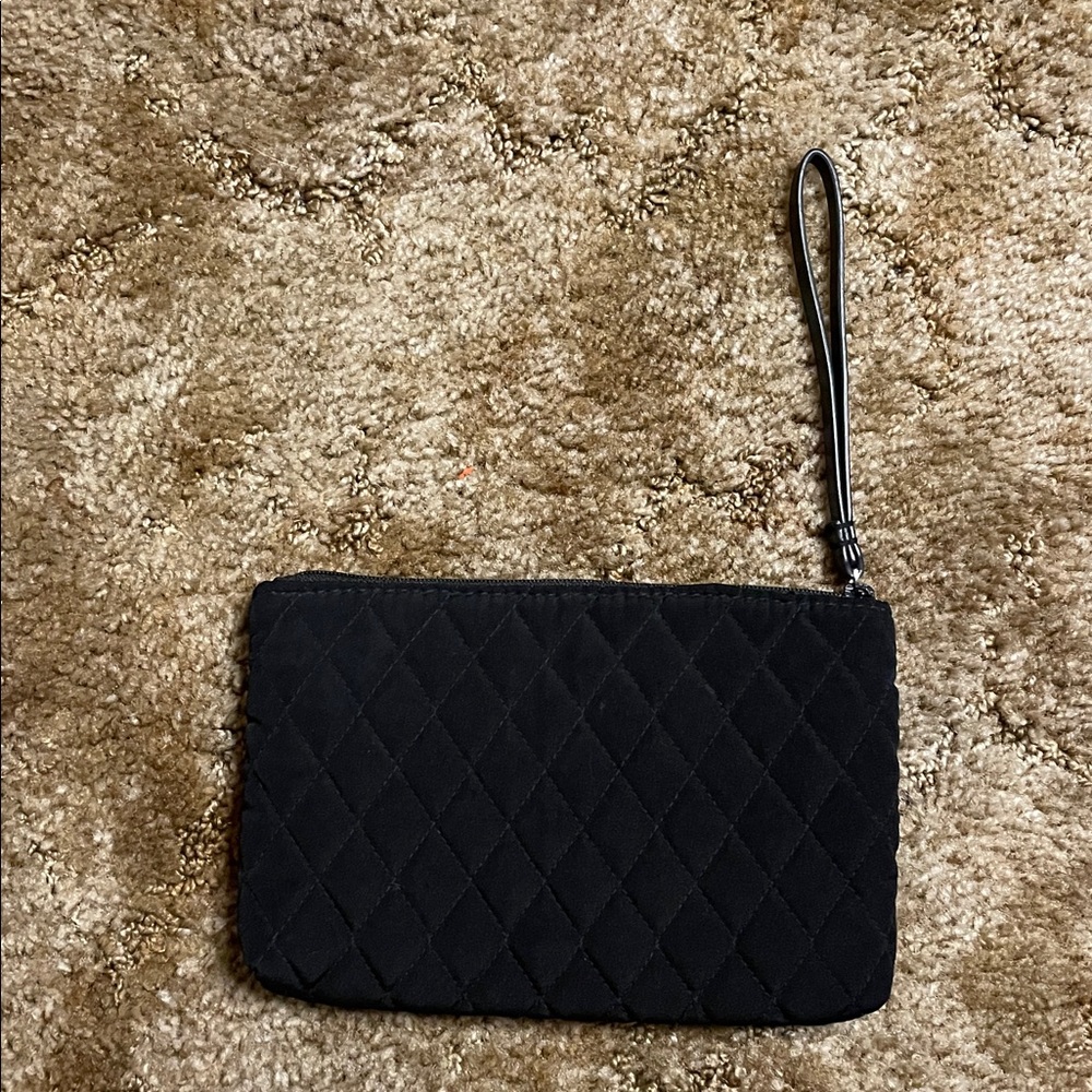 Vera Bradley Black Wristlet Zipper Pouch - Picture 3 of 5